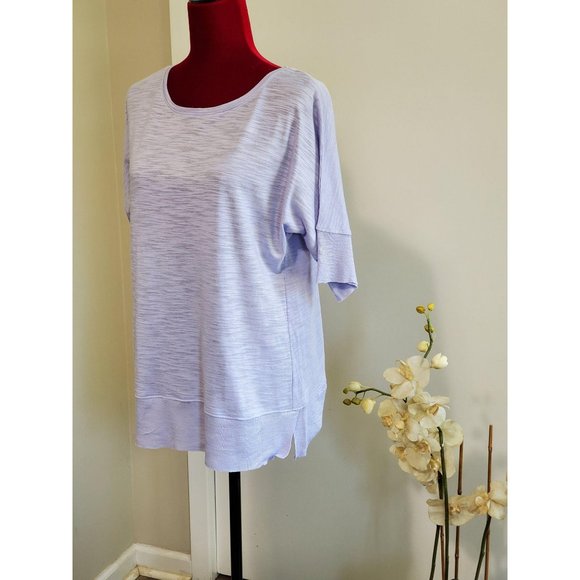 NWT Workshop purple tee kimono sleeve size M 380 - Picture 2 of 7